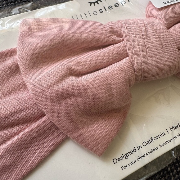 Little Sleepies Mauve Blush Headband Bow - Picture 2 of 2